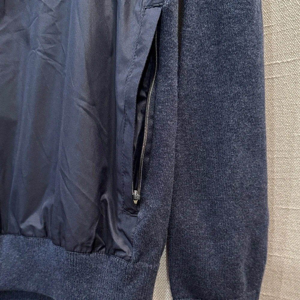 NWT Banana Republic Men's Blue Bomber Jacket Zip closure Size M